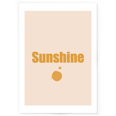 Sunshine art print.